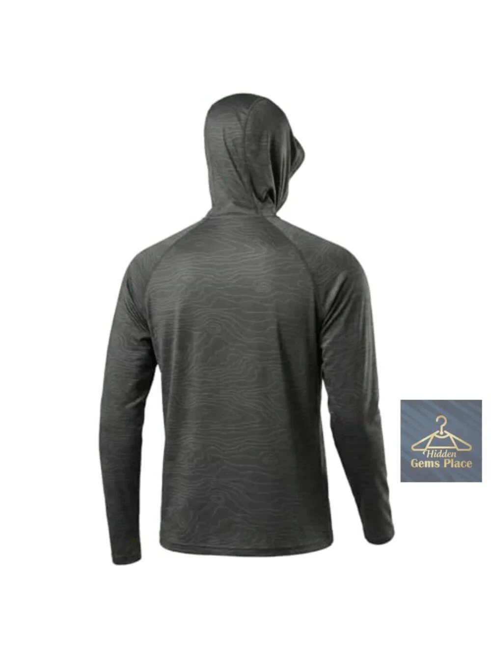 Men's UPF 50+ Sun Protection Hoodie Shirt Lightweight Long Sleeve Rash Guard
